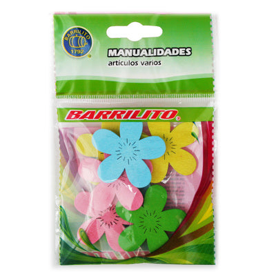 Barrilito Calcomanías de Madera 8 piezas, WS012