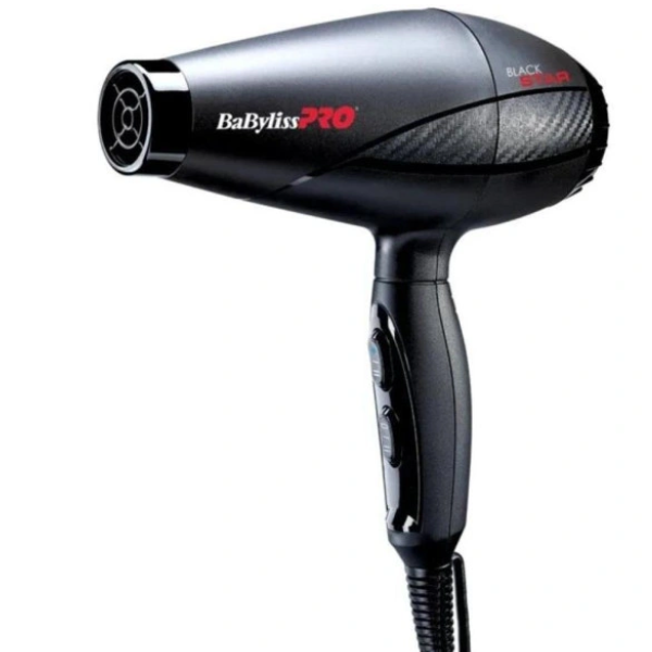 Secadora BaByliss Black Star | 2000W | Motor AC Profesional | Tecnología Iónica | Negro