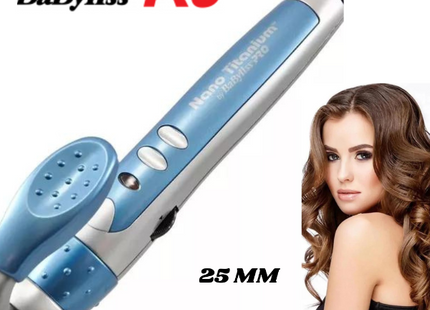 Rizadora BaByliss Nano Titanium | 1” (25mm) | Barril Cónico | Tecnología Sol-Gel | Profesional