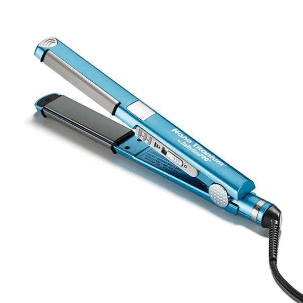 BaBylissPRO Pack plancha Nano 1" U Styler + 1 1/4 celeste