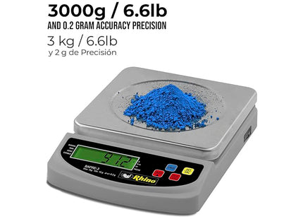 Rhino BAPRE-3 Báscula Electrónica de Precisión 3 kg 0.2 g