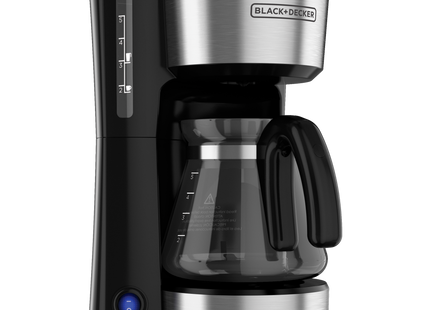 Cafetera Black+Decker CM0755S | 5 Tazas | 800 W | 4 en 1 (Mug/Taza/Carafe/Pour‑over) | Inox