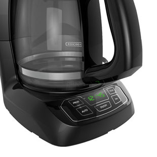 Cafetera Black+Decker CM1105B | 12 Tazas | 975 W | Digital Programable 24 h | Sneak‑A‑Cup™ | Placa Keep‑Hot