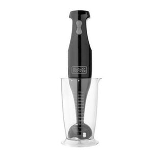 Batidora de Inmersión Black + Decker HB2400B | 200W | 2 Velocidades | Cuchillas de Acero Inoxidable | Negra
