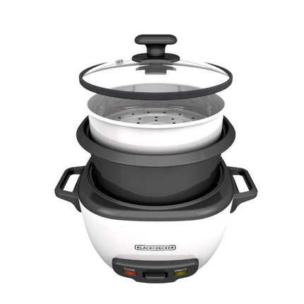 Black + Decker olla arrocera 14 tz cocidas blanca RC514