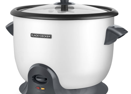Olla Arrocera Black + Decker RC628W | 28 Tazas Cocidas | 2.8L | Recubrimiento Antiadherente | Blanca