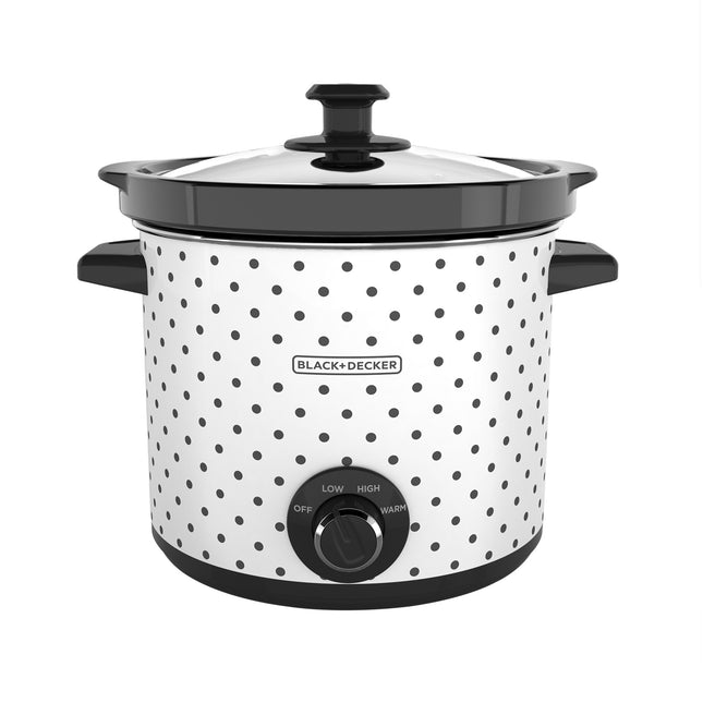 Black + Decker olla de coccion lenta 4l blanca-negro SC1004D