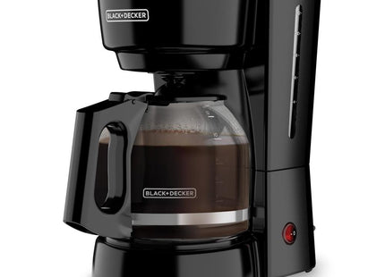 Cafetera Black + Decker CM0915BK-LA | 12 Tazas | Jarra de Vidrio | Sistema Vortex | Color Negro | 900W