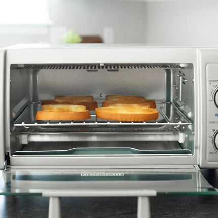 Horno Tostador con Freidora de Aire Black+Decker TO1785SG‑LA | 9″ (4 rebanadas) | 1150 W | 5 Funciones | Convección EvenToast™