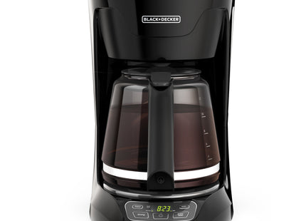 Cafetera Black+Decker CM1110B-LA | 12 Tazas | 975 W | Programable 24 h | Vortex™ | Negro