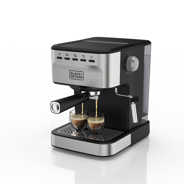 Black+Decker Cafetera Espresso 20 Bar, EM0312-0SDLA