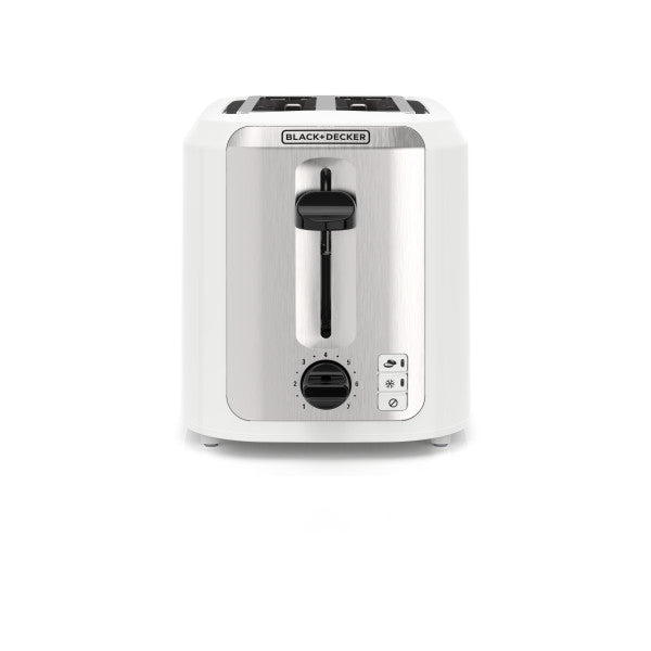Black+Decker tostadora 2 rebanadas plateada - TR7827-1WDLA