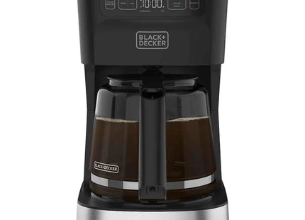 Black + Decker cafetera 12 tazas programable color gris plata  - CM0322-0SDLA