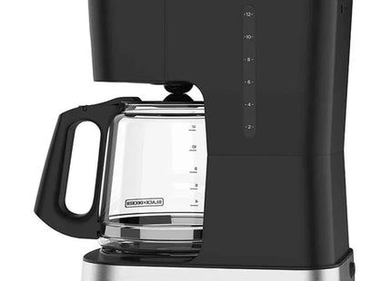 Black + Decker cafetera 12 tazas programable color gris plata  - CM0322-0SDLA