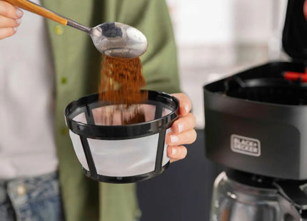 BLACK+DECKER CM0021-0BDLA Cafetera 12 Tazas Negro Mate 900 W con Tecnología Vortex