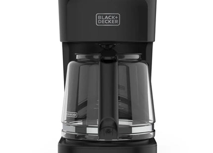 BLACK+DECKER CM0021-0BDLA Cafetera 12 Tazas Negro Mate 900 W con Tecnología Vortex