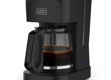 BLACK+DECKER CM0021-0BDLA Cafetera 12 Tazas Negro Mate 900 W con Tecnología Vortex