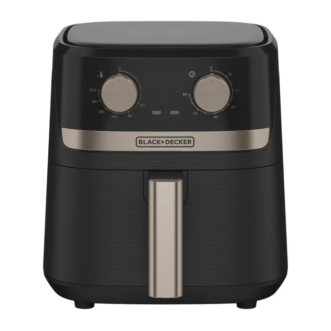 Black + Decker freidora de aire con perillas gris - AFBD42-3BDLA