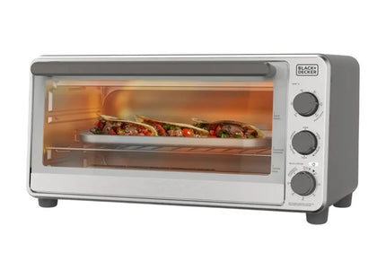 Black + Decker horno tostador 15 lts extra ancho color gris - TO8230-0GDLA