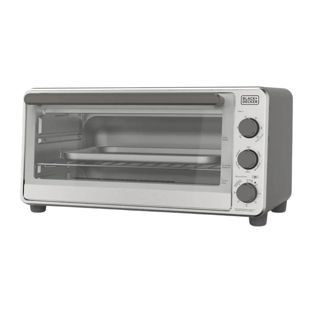 Black + Decker horno tostador 15 lts extra ancho color gris - TO8230-0GDLA