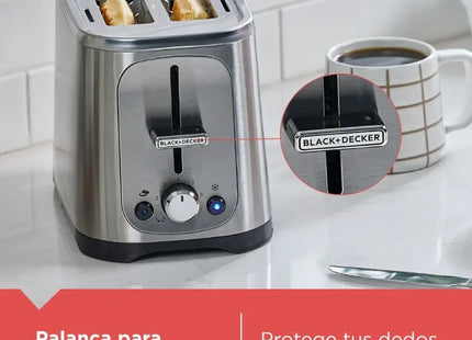 Black+Decker Tostador 2 Rebanadas 750W, TR1227-0SDLA