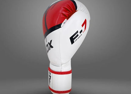 RDX Guantes de Boxeo Ego Blanco/Rojo 14oz, F7