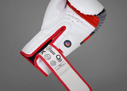 RDX Guantes de Boxeo Ego Blanco/Rojo 14oz, F7