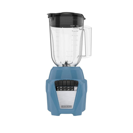 Licuadora Black+Decker BL0877‑1ADLA Ice Crush | 700 W | 8 Velocidades + Pulso | Jarra Plástico 1.65 L | Acero Inoxidable | Azul