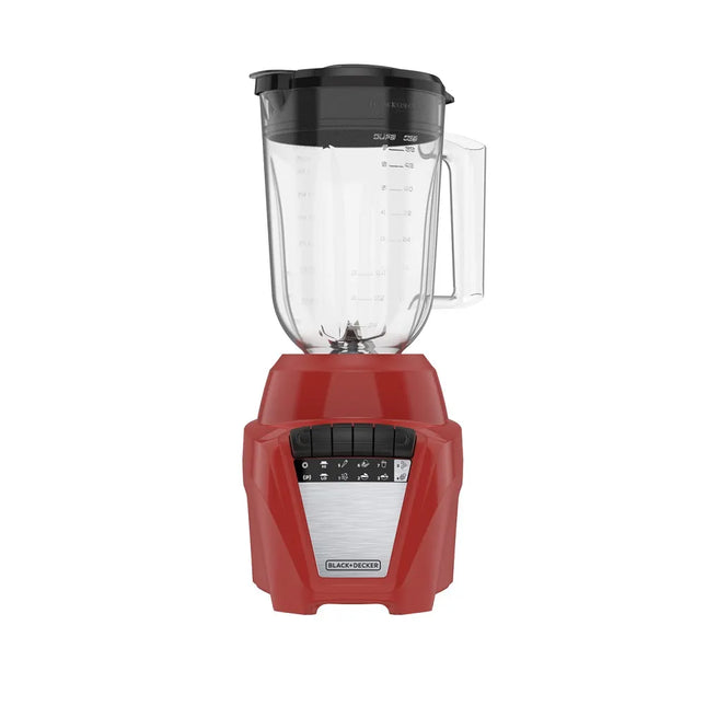Licuadora Black+Decker BL0877‑1RDLA Ice Crush | 700 W | 8 Velocidades + Pulso | Jarra Plástico 1.65 L | Rojo