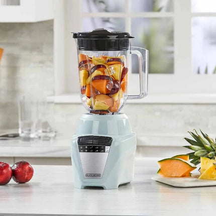 Licuadora Black+Decker BL0877‑1GDLA Ice Crush | 700 W | 8 Velocidades + Pulso | Jarra Plástico 1.65 L | Acero Inoxidable | Verde Menta