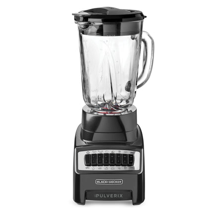 Licuadora Pulverix Black+Decker BL1140MB | 700 W | 12 Velocidades + Pulso | Jarra Vidrio 1.5 L | Vaso Personal 500 ml | Sensor IntelliFuse™