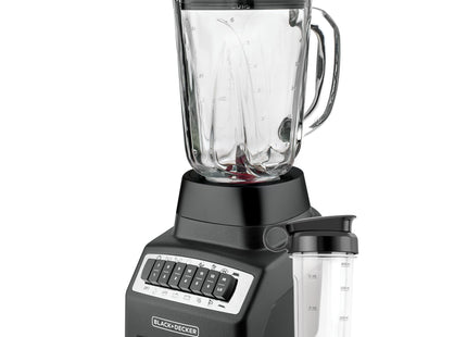 Licuadora Black + Decker Pulverix BL1140MB | 700W | 12 Velocidades | Vidrio 1.5L | Vaso Personal | Negra