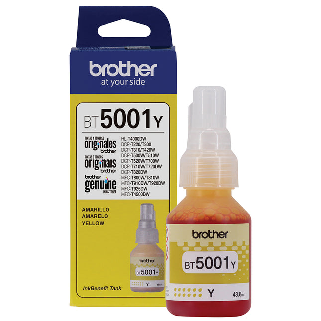 Tinta Brother Amarillo, BT5001Y