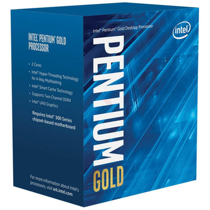 Procesador Intel Pentium Gold G6400 | 10ª Gen | 4.0 GHz | 2 Núcleos | 4MB Caché | LGA 1200