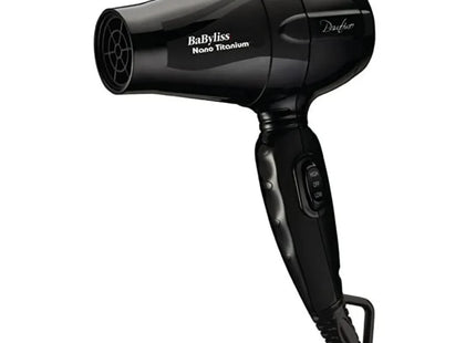 BaBylissPRO Secadora Mini Nano Titanium Bambino 1000 W Negra, BABNT5510