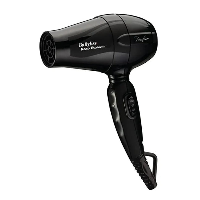 BaBylissPRO Secadora Mini Nano Titanium Bambino 1000 W Negra, BABNT5510