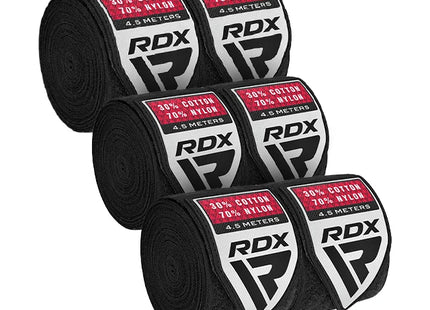 RDX Set de Vendas para Manos 3 Pares Negro, RB