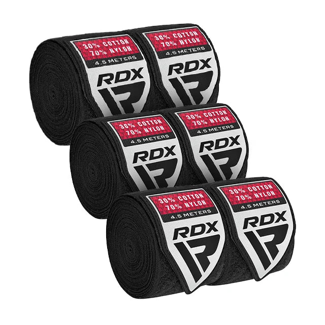 RDX Set de Vendas para Manos 3 Pares Negro, RB