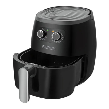 Freidora de Aire Black+Decker HF5055B | 5.5 L | 1500 W | Control Manual | Temperatura hasta 200 °C | Temporizador 60 min | Negra