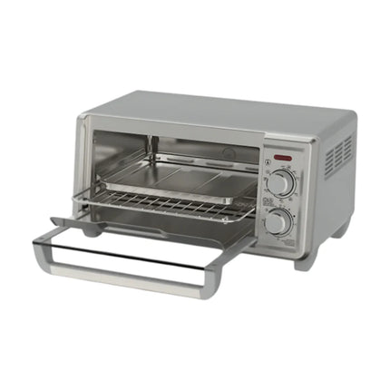 Horno Tostador Black+Decker TO4120‑1SDLA | 30 L (4 Rebanadas) | 1150 W | Convección Natural | 4 Funciones | Acero Inoxidable