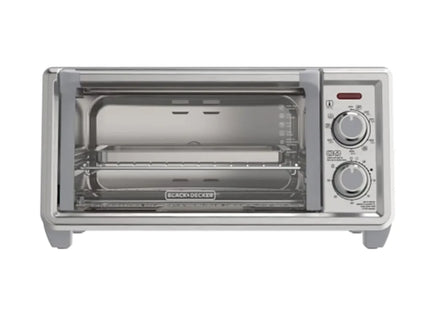 Horno Tostador Black+Decker TO4120‑1SDLA | 30 L (4 Rebanadas) | 1150 W | Convección Natural | 4 Funciones | Acero Inoxidable