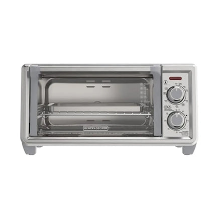 Horno Tostador Black+Decker TO4120‑1SDLA | 30 L (4 Rebanadas) | 1150 W | Convección Natural | 4 Funciones | Acero Inoxidable