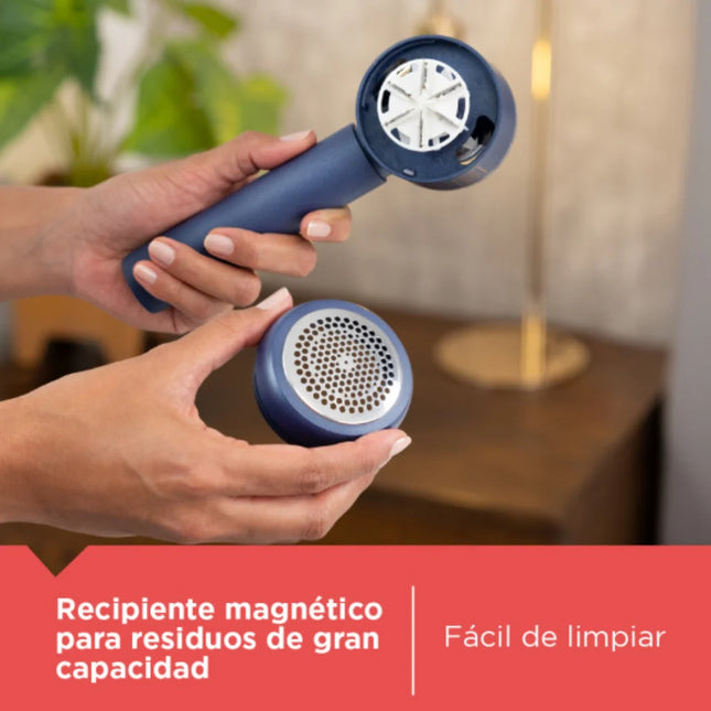 Quita Pelusas Eléctrico Black + Decker FS1200LA | Recargable USB-C | Azul