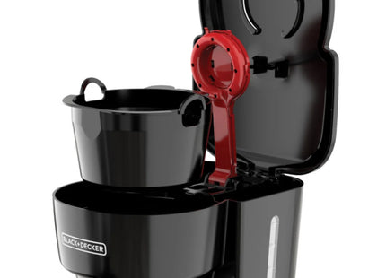 Cafetera Black + Decker CM0915BK-LA | 12 Tazas | Jarra de Vidrio | Sistema Vortex | Color Negro | 900W