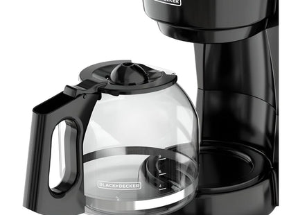 Cafetera Black + Decker CM0915BK-LA | 12 Tazas | Jarra de Vidrio | Sistema Vortex | Color Negro | 900W