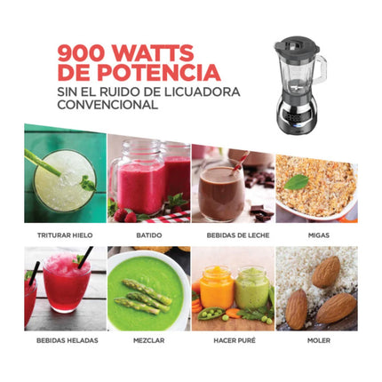 Licuadora Digital Black+Decker BL1300DG‑PLA | 900 W | 3 Velocidades + Pulso + 3 Funciones Automáticas | QuadPro 4 Cuchillas | Jarra Vidrio 1.5 L + Vaso Tritán 500 ml