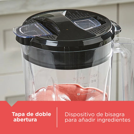 Licuadora Black+Decker BL0877‑1BDLA Ice Crush | 700 W | 8 Velocidades + Pulso | Jarra Plástico 1.65 L | Acero Inoxidable | Negra