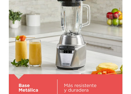 Licuadora Black+Decker Acero Inoxidable BL0876-2SDLA | 700W | 8 Velocidades + Pulso | Jarra de Vidrio 1.25L
