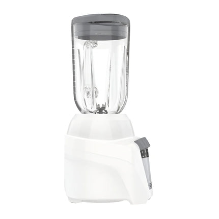 Licuadora Black+Decker BL0876‑3WDLA Ice Crush | 700 W | 8 Velocidades + Pulso | Jarra Vidrio 1.25 L + Plástico 1.65 L | Acero Inoxidable | Blanca
