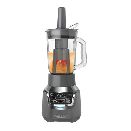 Licuadora Digital Black+Decker BL1350G | 900 W | 3 Velocidades + Pulso + 3 Funciones | Jarra Vidrio 1.5 L | Vaso Personal 500 ml | Filtro Infusor